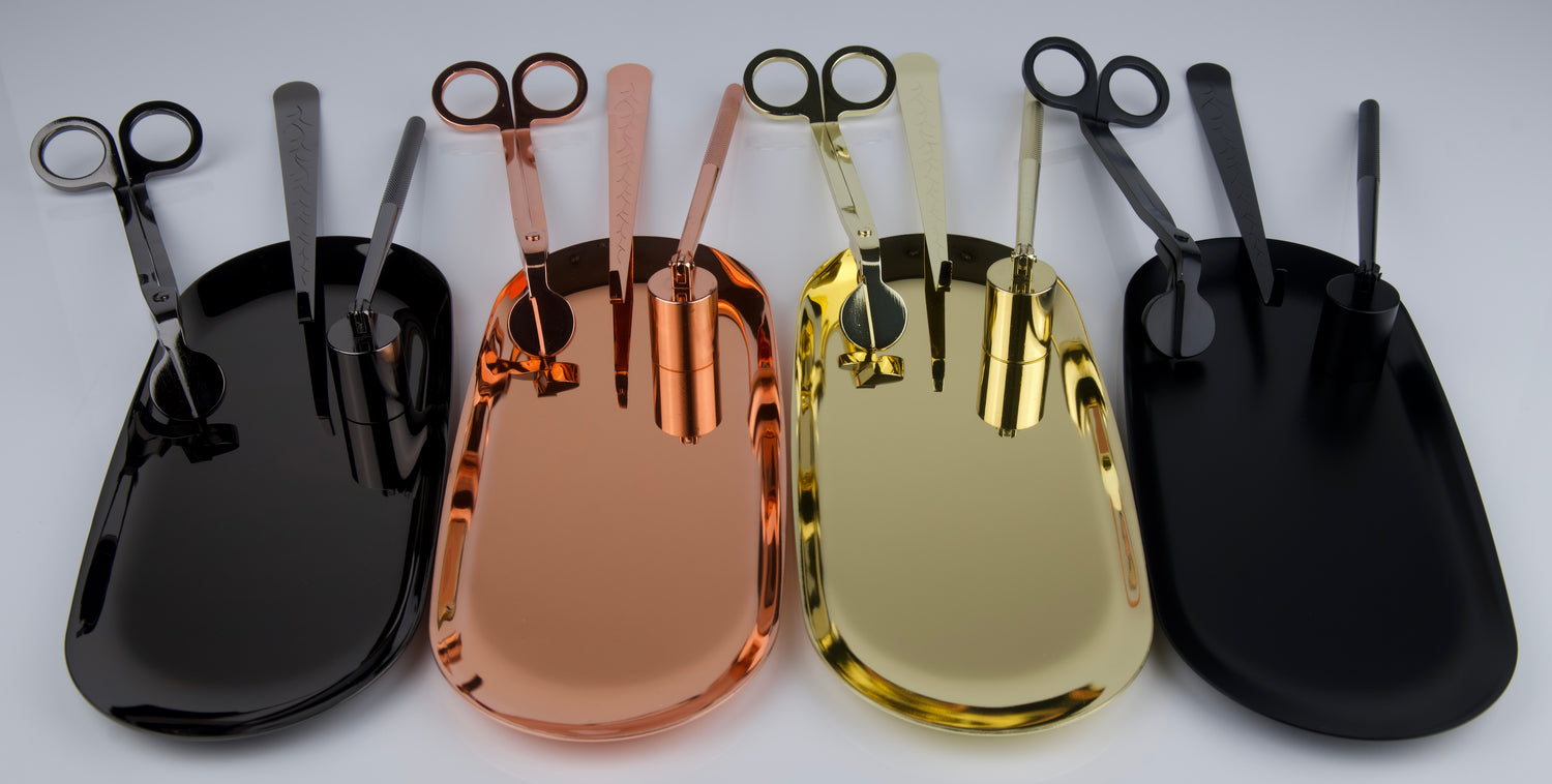 Candle Care Kit – 4-in-1 Accessory Set with Storage Tray