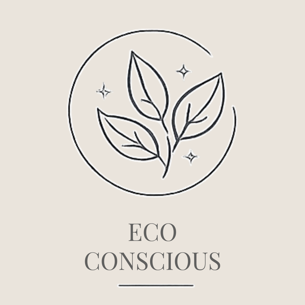 Leaf icon representing eco-conscious and environmentally responsible practices