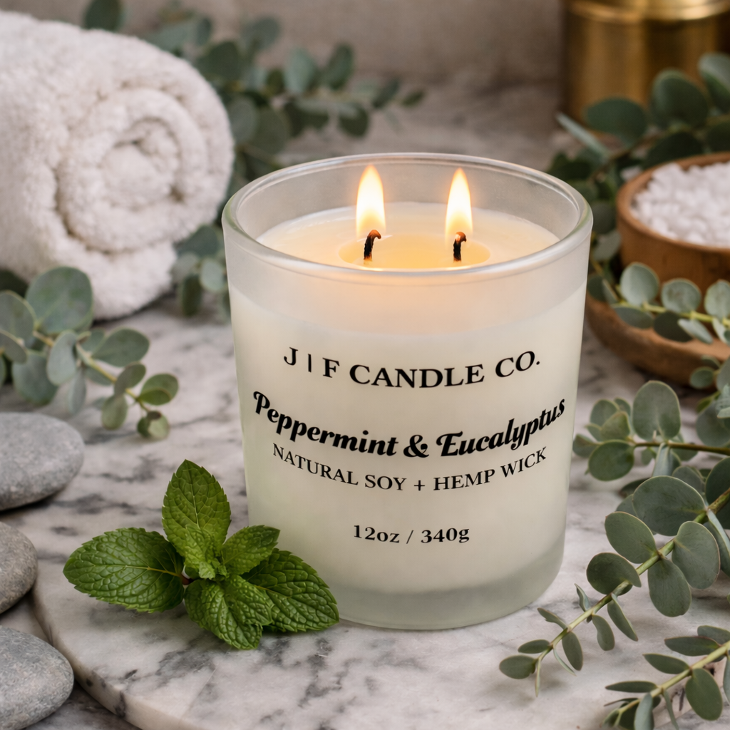Peppermint & Eucalyptus Soy Candle